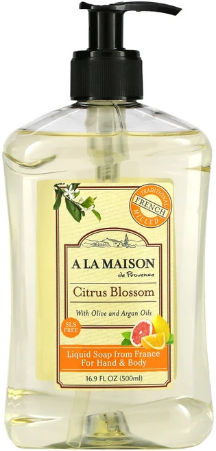 A La Maison de Provence 핸드 바디 액상 비누 시트러스 꽃잎 500ml(16.9fl oz) 2팩, 500ml - 쿠팡