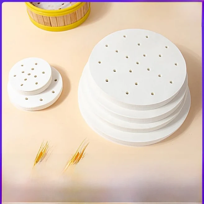 가정용 일회용 원형 케이크 종이 기름 흡수 요리 베이킹 도구 오일 페이퍼 매트 천 패드, 28 50매/품목 13.8inch (35cm)