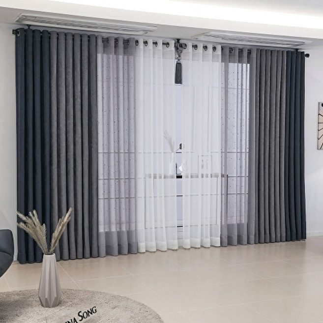 지나송 (온)디엔느 4중직 암막커튼 대형(440x230cm)