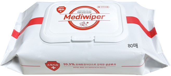 (ABM도매콜) 메디와이퍼 물티슈 80매 캡형, 80매입, 1개