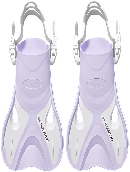 위베런 오리발 아쿠아 숏핀 수영 스노쿨링 장비, 바이올렛