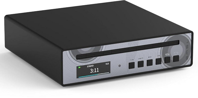 SMSL PL100PRO CD 플레이어 2X CS43131 DAC 칩 헤드폰 앰프 홈 MQA 디코딩 프리앰프 전송 RCA/XLR/3.5mm/4.4mm 헤드폰/광학/동축 출력 리, 블랙
