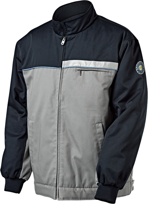 윌비 [PR707] 상단 배색 패딩 점퍼 동계 겨울 작업복 자켓 근무복 상의 사무실 현장 단체복