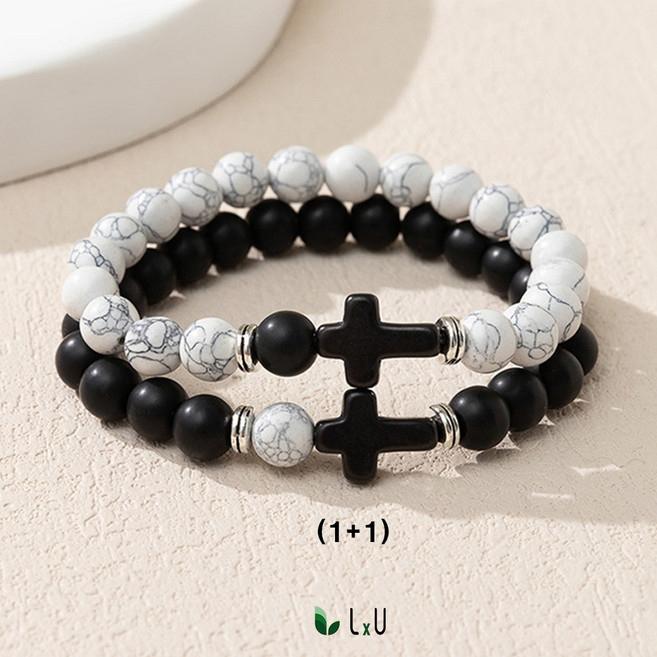 광명하다 기독교 천주교 행운의 묵주 팔찌 2종 세트