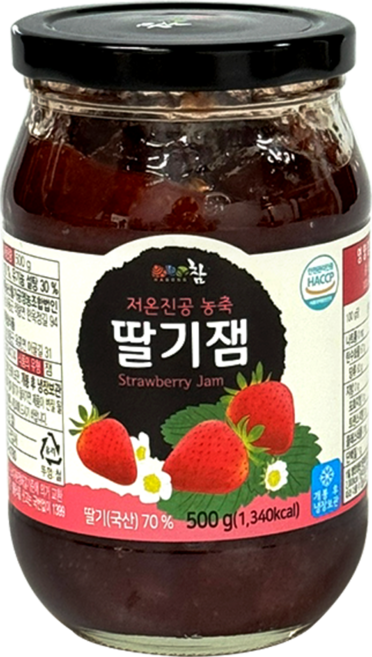 유기농 수제 딸기잼 500g, 1개