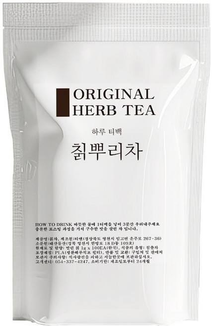 국산 칡차 생분해 티백, 1개, 100개입, 1g