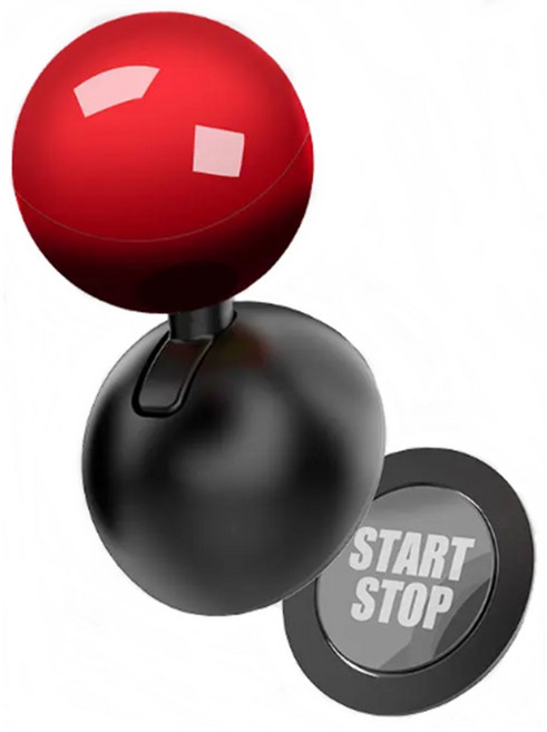 발통마켓 자동차 조이스틱 원터치 스타트버튼, 1개, 레드