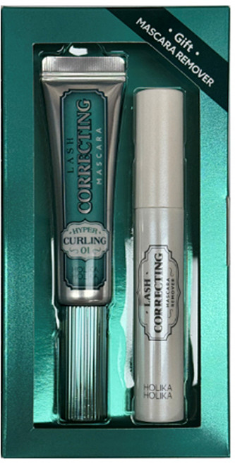 홀리카홀리카 래쉬 코렉팅 마스카라 리무버 기획세트 01하이퍼컬링 (마스카라9g+마스카라 리무버10ml), 1개