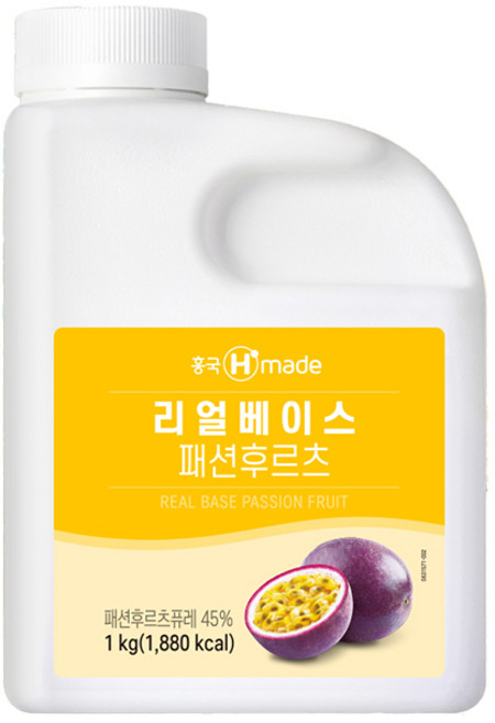흥국 리얼베이스 패션후르츠 1kg (냉장), 1개