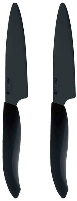 교세라 파인 세라믹 과도 식칼 주방칼 11cm 블랙 일본구매대행, FKR110BK-BKN, 2개