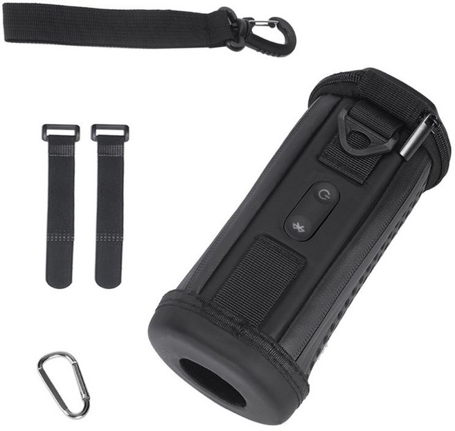 플립 4 플립 5 블루투스 스피커 스토리지 박스를위한 하드 스토리지 캐리 케이스 커버 박스, 검은색