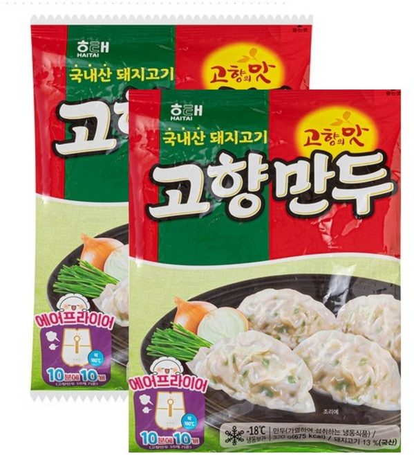 해태 고향만두, 320g, 2개