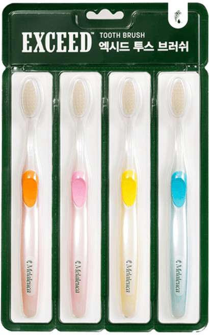 멜라루카 덴티 클린 칫솔, 4개입, 3개