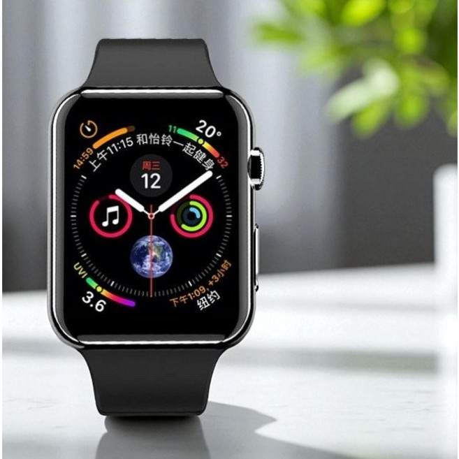 適用於 Apple Watch SE/SE2/SE3 的水凝膜螢幕保護貼, 透明, 1個