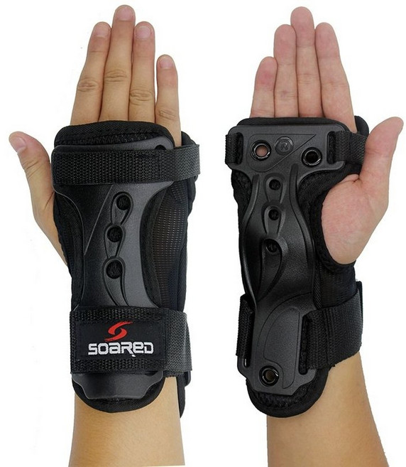 스케이트 보드 손목 블랙M 1개 쌍 블랙M, 10.블랙 M