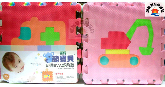 必美優 交通工具EVA地墊, 1個