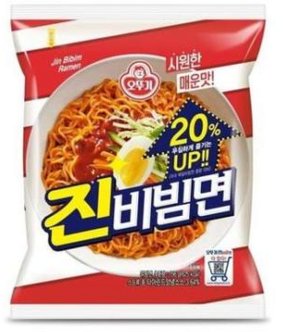 오뚜기 진비빔면 156g, 1개