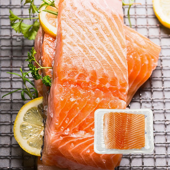 명품 노르웨이 냉장 생연어 필렛300g~슬라이스 큐브, 필렛 300g, 1개