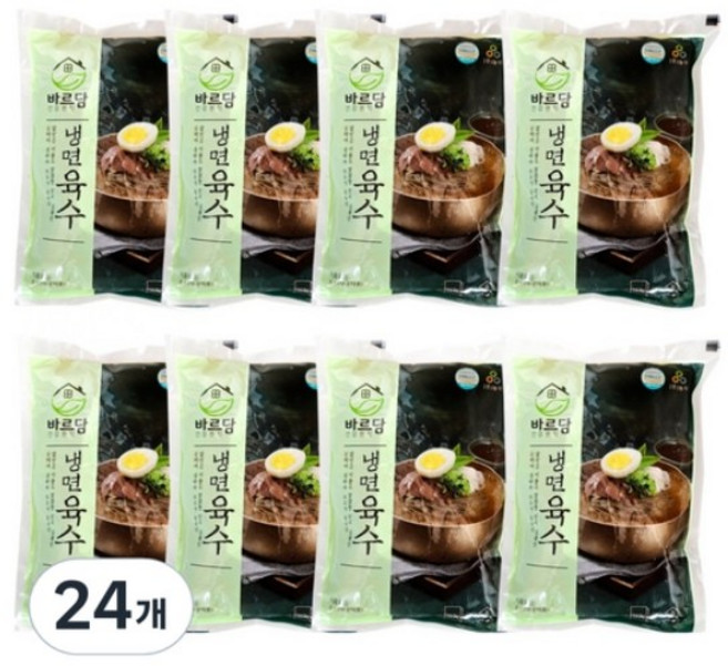 바르담 냉면육수, 350g, 24개
