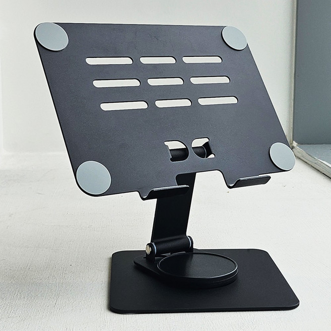 자유회전 메탈 태블릿 거치대 휴대폰 핸드폰 아이패드 갤럭시탭 테블릿 거치대, 블랙, 1개