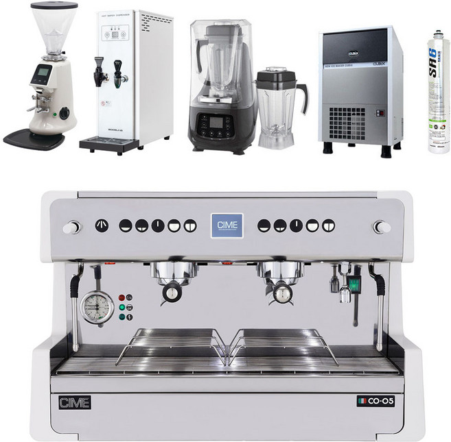 씨메 05 PID 6종 카페 창업 패키지 (벨로즈 그라인더+핫워터 디스펜서+제빙기+블렌더+파라곤 SR6 정수필터), 씨메 05 PID 6종 패키지( 전지역 설치 )