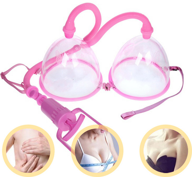 가슴마사지기 수동 펌핑 가슴근육 쳐진가슴 운동기구 소형 대형 브레스트펌프, 1개