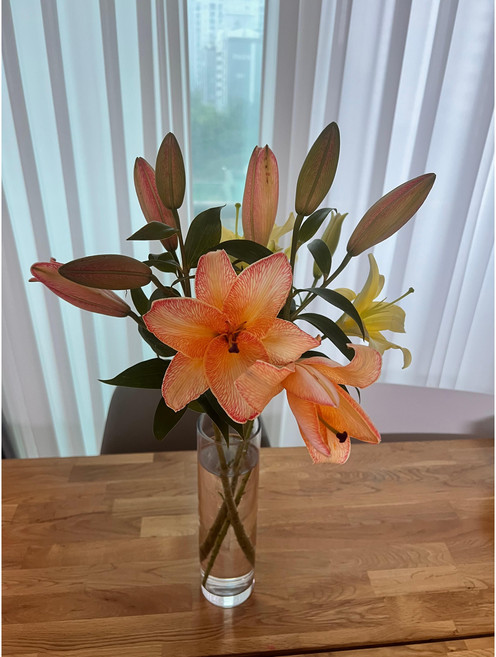 백합 생화 꽃 향기 꽃꼬지 손님초대 꽃다발 선물 기분전환~, 1개