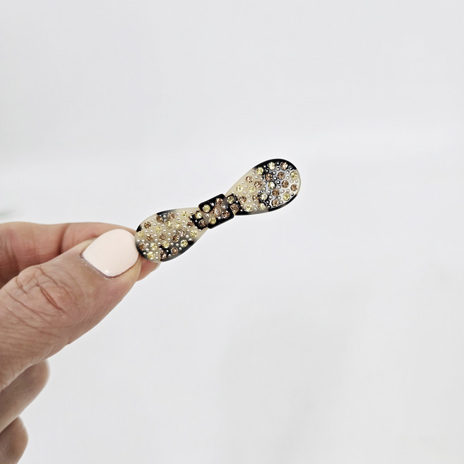 시크몽 프랑스핀 루시드 큐빅 스톤 둥근 리본 5cm 수동똑핀 수동핀