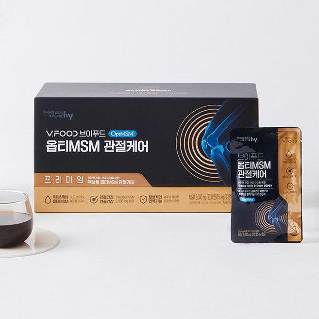 hy 한국야쿠르트 브이푸드 옵티 MSM 관절케어 70ml x 30포, 1개