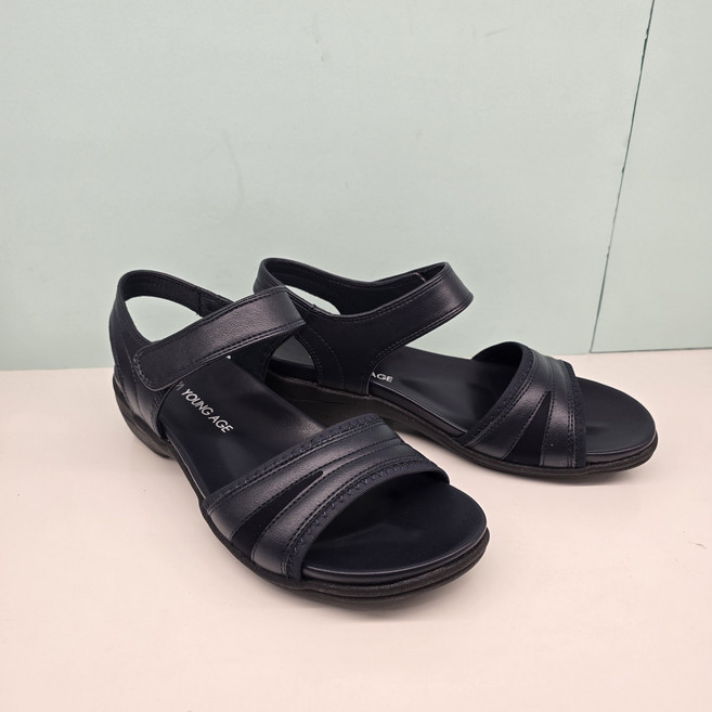 에스콰이아 여성 발편한 초경량 발등밴딩 넓은 게이지의 와이드핏 안정된 착화감의 논슬립 아웃솔 캐주얼 쿠션 샌들 YADMSD702