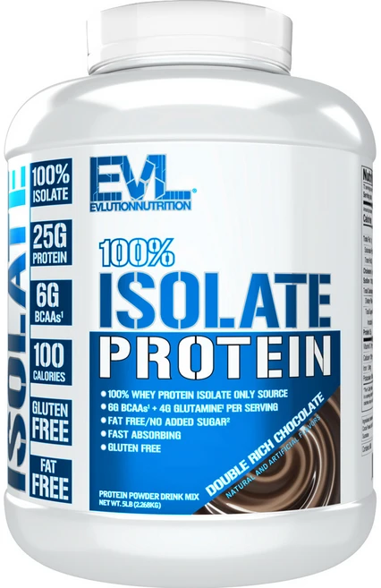 EVLUTIONNUTRITION 아이솔레이트 프로틴 더블 리치 초콜릿 맛, 2.268kg, 1개 - 쿠팡
