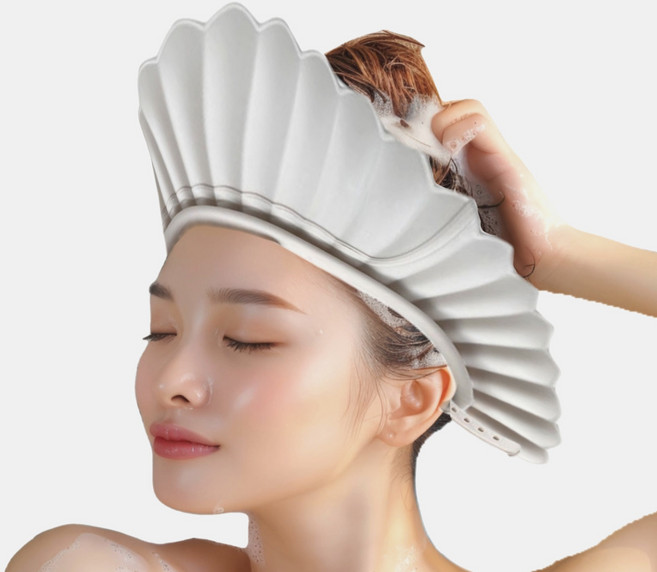 성인 샴푸캡 성인용 샴푸캡 환자 머리 감기기 도구 어른 샤워캡 머리감기 캡 샴푸모자 헤어캡 머리감기캡 쌍수 머리캡 목욕 헤드캡 임산부, 연한베이지, 1개