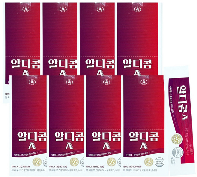 알디콤 숙취해소제 12개입, 180ml, 8개