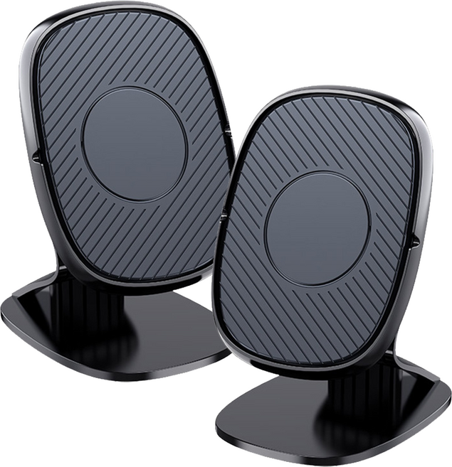 믿추 차량용 태블릿거치대 자석 대시보드 마그네틱 아이패드 갤럭시탭, 2개, 블랙 숏바디