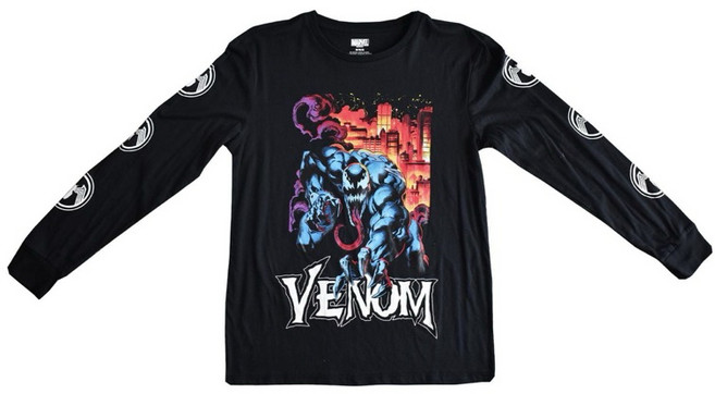 Marvel 猛毒 Venom 長袖薄長T SZ L