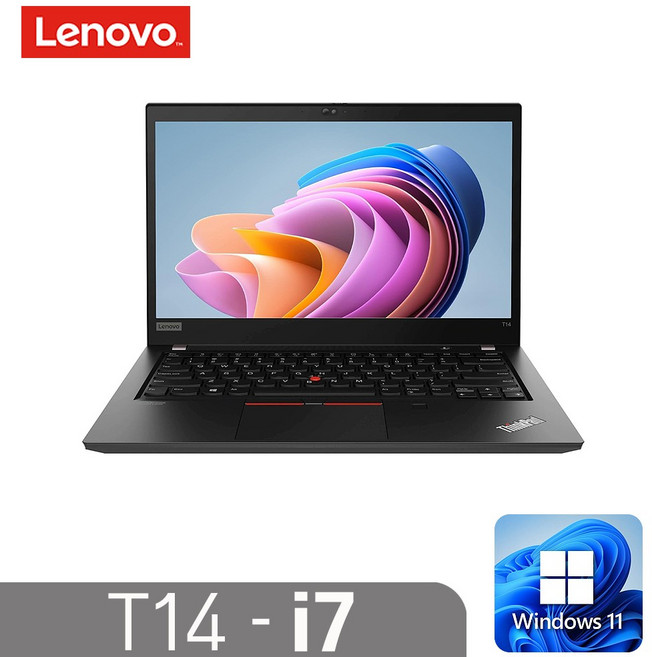 [LENOVNO ThinkPad] T14 인텔10세대 i7-10510U 8G NVMe256G UHD 윈도우11 14인치, WIN11 Pro, 8GB, 256GB, 블랙