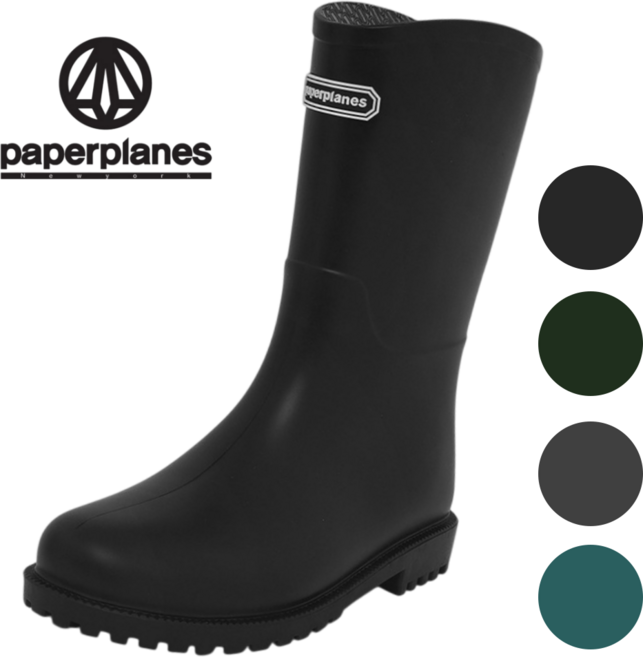 [백화점발송] 페이퍼플레인 여성 기능성 레인부츠 장마철 출퇴근 캠핑 낚시 여성장화 미끄럼방지