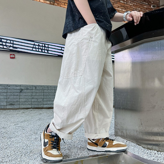 남아 주니어 벌룬 핏 카고 팬츠 아동 편한 데일리 바지