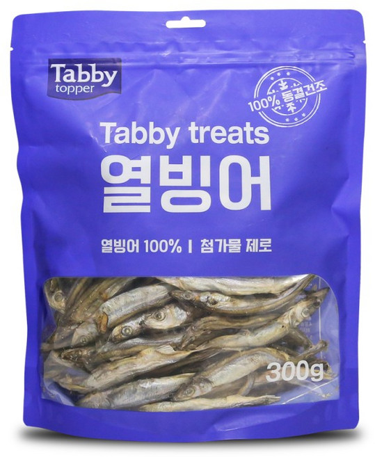 테비토퍼 테비트릿 열빙어 동결건조간식, 100% 열빙어, 300g, 1개