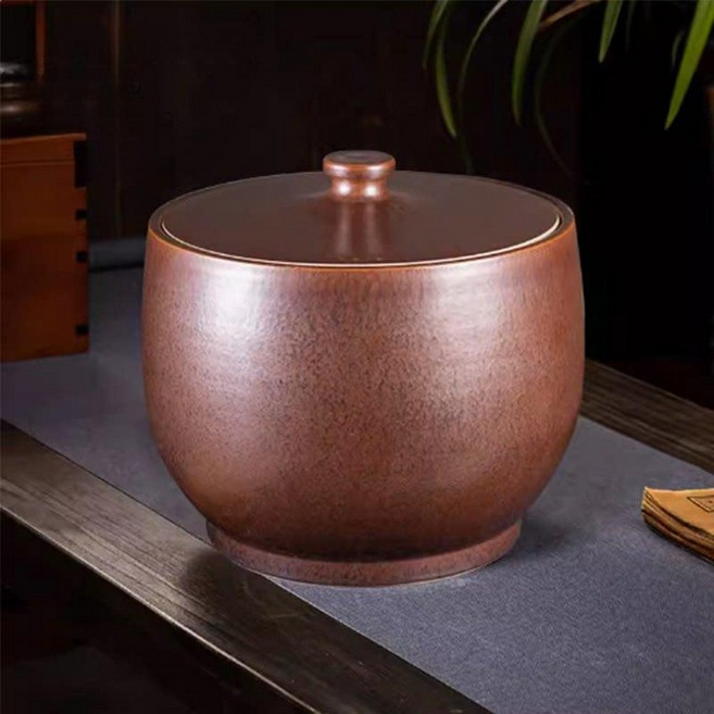 cha 오동나무항아리 오동나무쌀통 밥보관용기, 1개, 메탈릭 트레저 베이슨 5kg