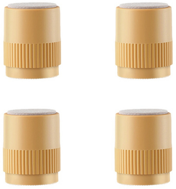 케이홈 가구 다리 높이 조절 발 받침 원형, 우드 원형 40x50, 4개