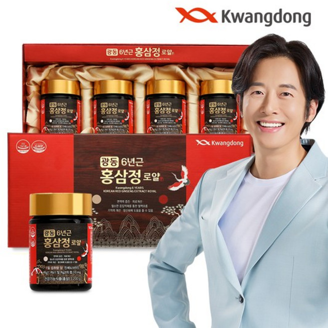 광동 6년근 홍삼정 로얄, 4개, 200g