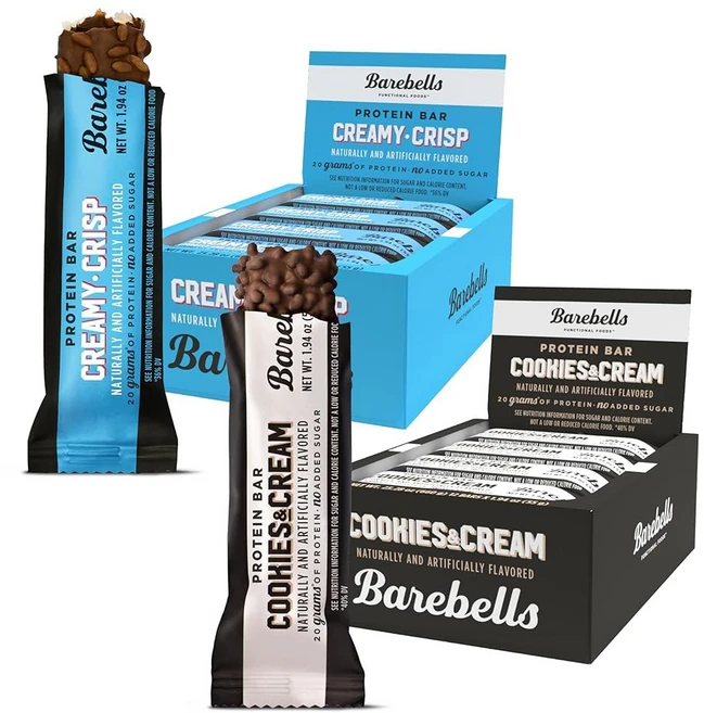 Barebells Soft Protein Bars 마시멜로 피넛 로드 - 12개 53.9g(1.9온스) 바 고단백질 16g이 함유된 영양 스낵 총 설탕 2g이 푹신한 초콜릿 간식, 6 Combo Pack, 24 Count (Pack of 1) - 쿠팡