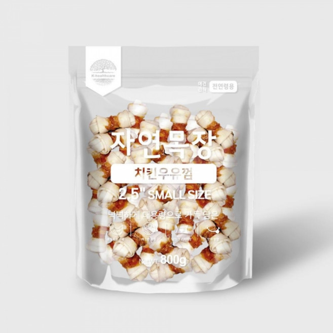 자연목장 오리 우유껌 소형, 2개, 800g