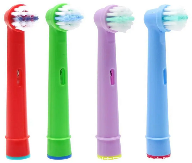 아동용 교체 브러시 헤드 구강 B 전동 칫솔 매우 부드러운 리필 EB-10A 4 개/팩, 01 4 Pcs