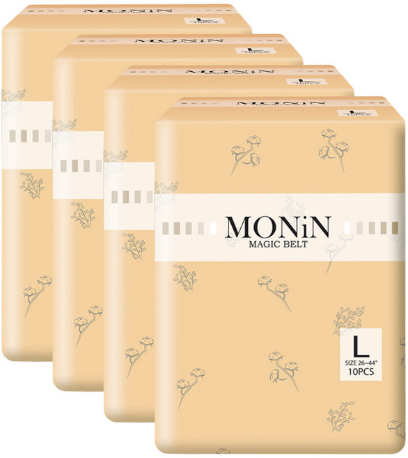 모닌 매직벨트 L 성인기저귀, 대형, 1박스, 80매입