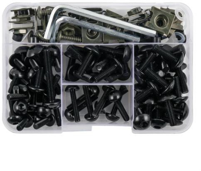 오토바이 페어링 볼트 나사 너트 컴플리트 키트 야마하 테네레 700 MT07 MT 07 TMAX 500 560 FZ6 XMAX 09 MT03 용 155 개, 1개