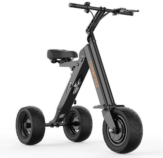 전동 스쿠터 3륜 접이식 경량 휠 출퇴근, K7Pro 사양 블랙 11인치 3륜, 알루미늄