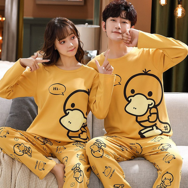 ROGBID러블리 여성용 수면잠옷 세트 애니메이션 잠옷 여성의 가을 새로운 긴팔 공주 스타일 14가지 스타일