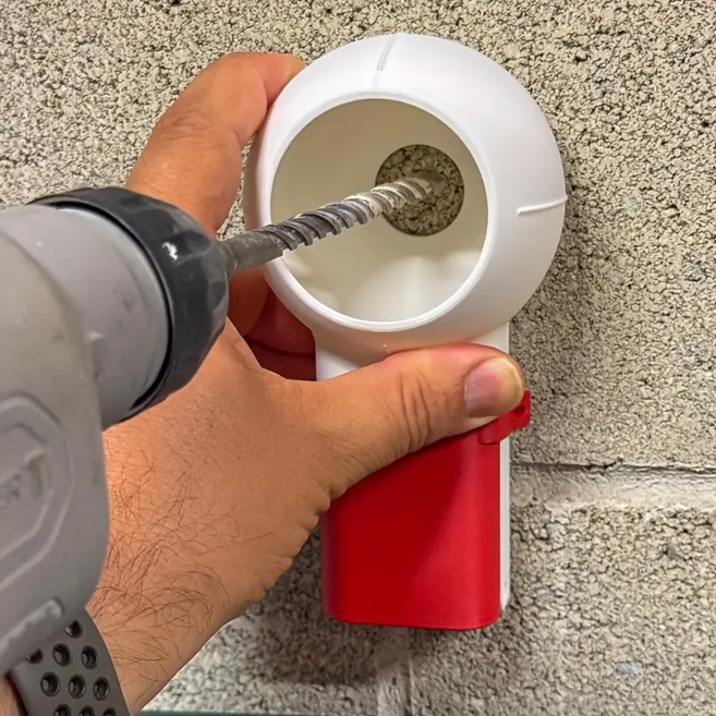 전원 불필요 회전 노즐 구멍 드릴 먼지함, 1개